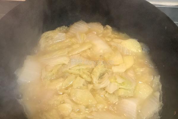 私家菜-白菜片炖土豆片的做法图解9