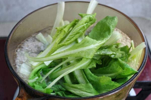 小白菜丸子汤的做法图解10