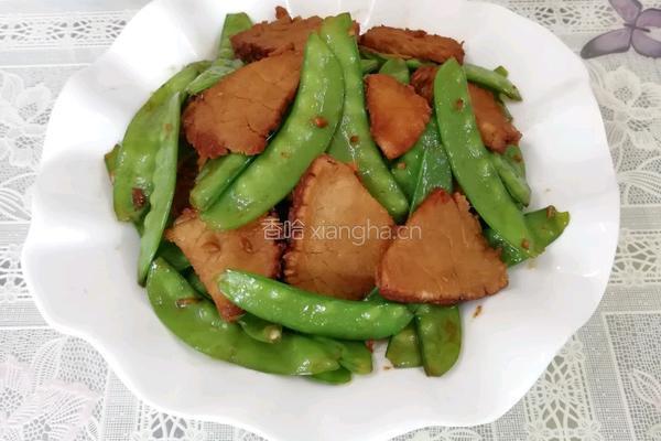 自制卤肉炒荷兰豆的做法图解8
