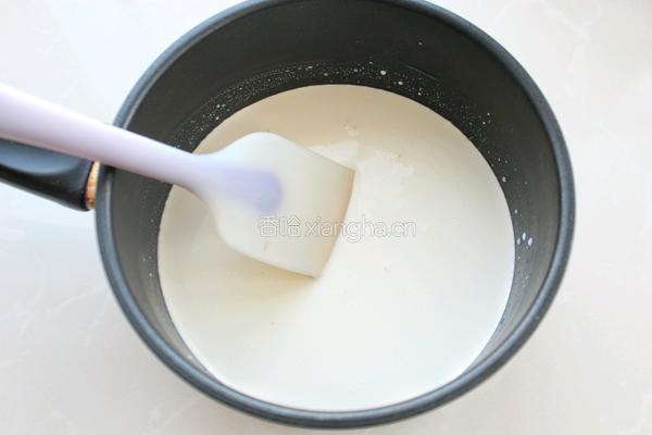 椰香牛奶小方的做法图解4