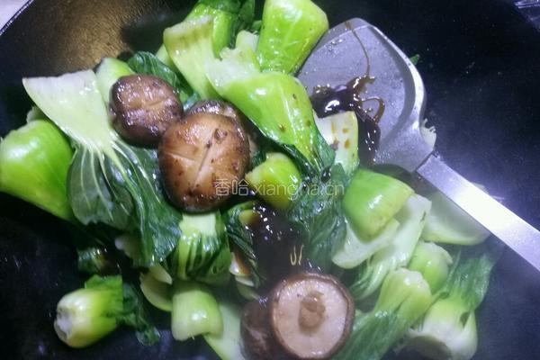 蚝油香菇青菜的做法图解5