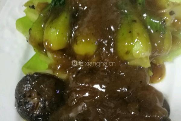蚝油香菇青菜的做法图解9