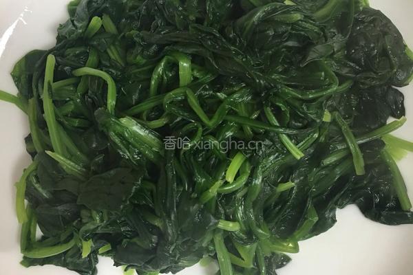 香酱菠菜的做法图解3