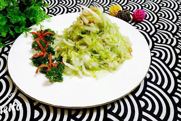 海米白菜的做法图解5