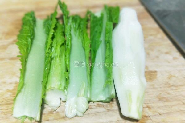 农家腊肉炒棒菜的做法图解5