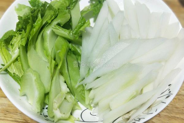 农家腊肉炒棒菜的做法图解6