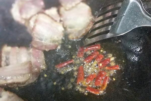 农家腊肉炒棒菜的做法图解11