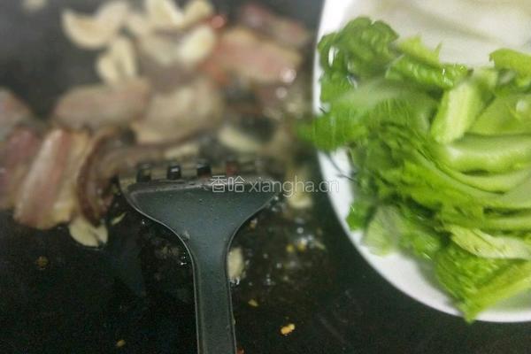 农家腊肉炒棒菜的做法图解13