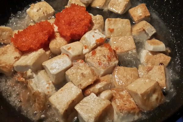 飞鱼子烧豆腐的做法图解5
