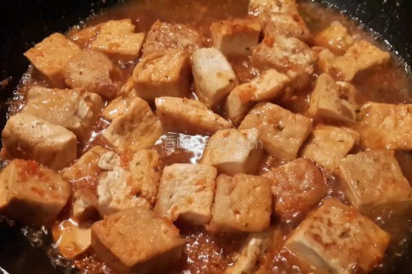 飞鱼子烧豆腐的做法图解6