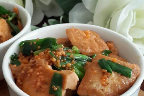 飞鱼子烧豆腐的做法图解9