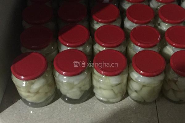 自制雪梨罐头 比方法罐头可保存一年以上