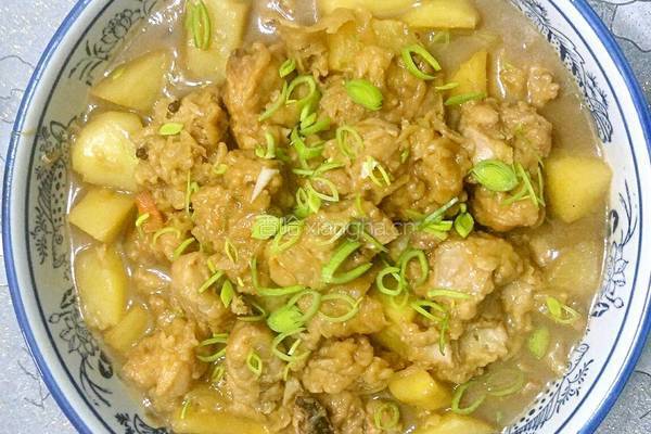 鲁菜大师蒋家常菜黄闷菠萝鸡块的做法图解6