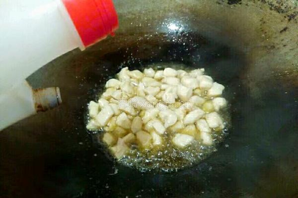 杏鲍菇炒鸡丁的做法图解16