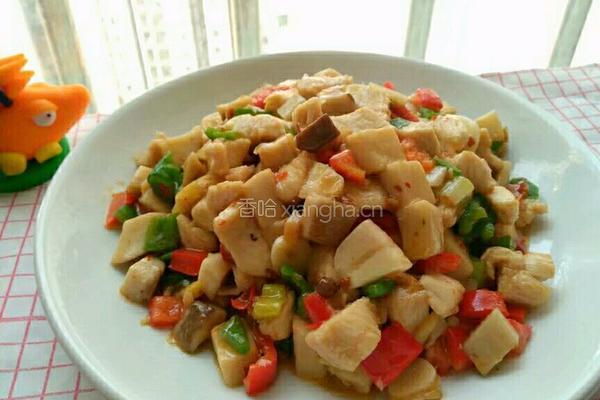杏鲍菇炒鸡丁的做法图解26