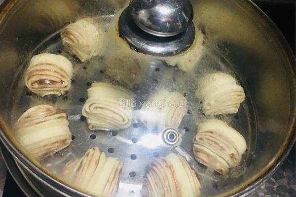 豆沙花卷的做法图解22