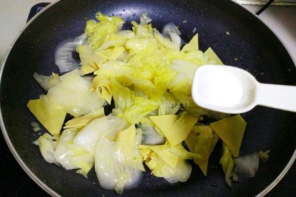 白菜炒干豆腐的做法图解9