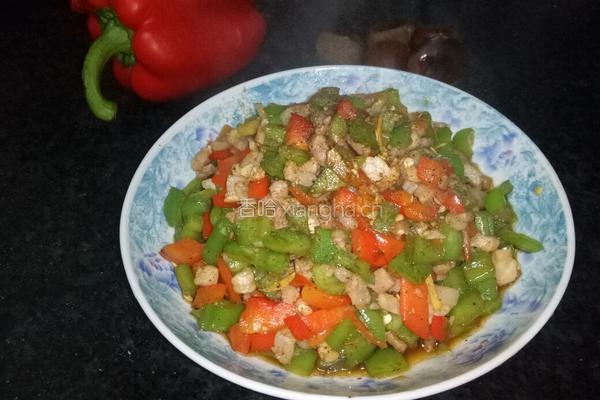 彩椒炒肉的做法图解3
