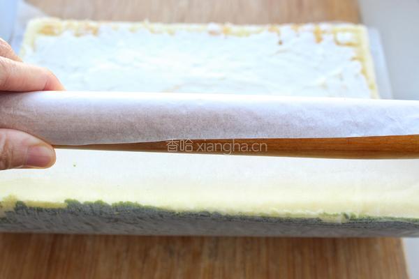 抹茶树桩蛋糕卷的做法图解20
