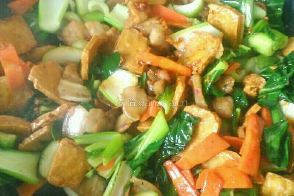 豆泡油菜的做法图解6
