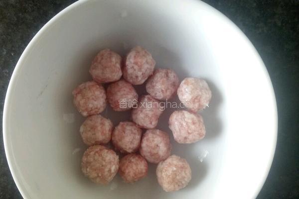 手工肉丸面的做法图解2