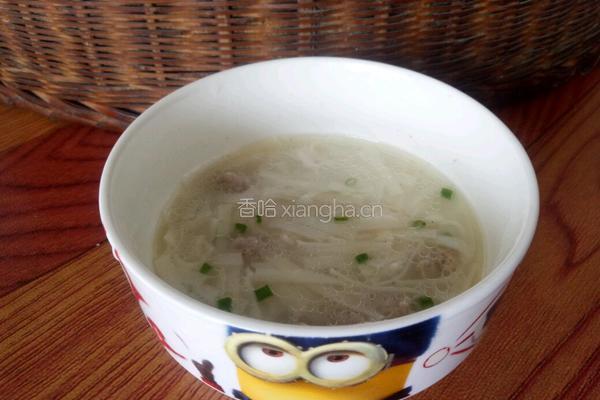 手工肉丸面的做法图解5