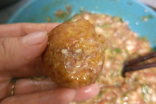 油面筋塞肉的做法图解4