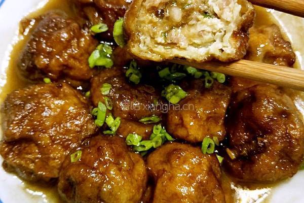 油面筋塞肉的做法图解12
