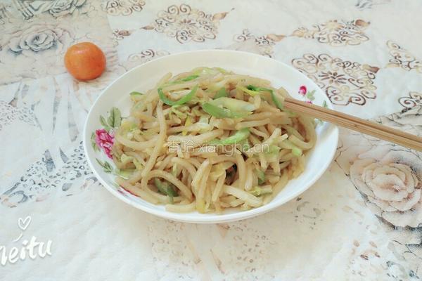 家常炒饼丝的做法图解8