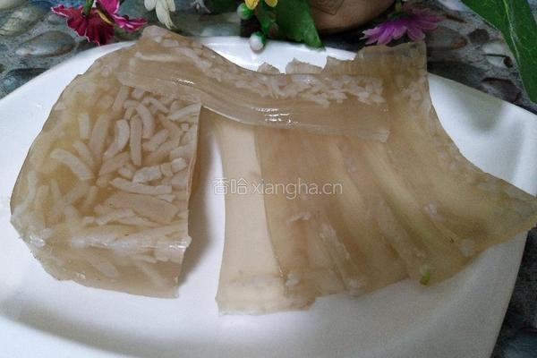 高压锅蒸猪皮冻的做法图解7