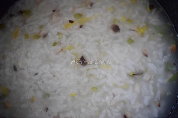 芹菜香菇粥的做法图解5