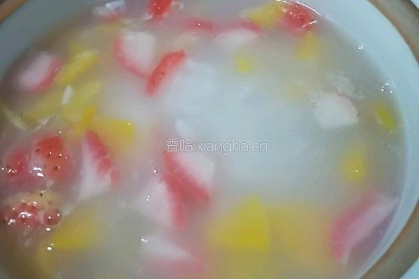 水果粥的做法图解4