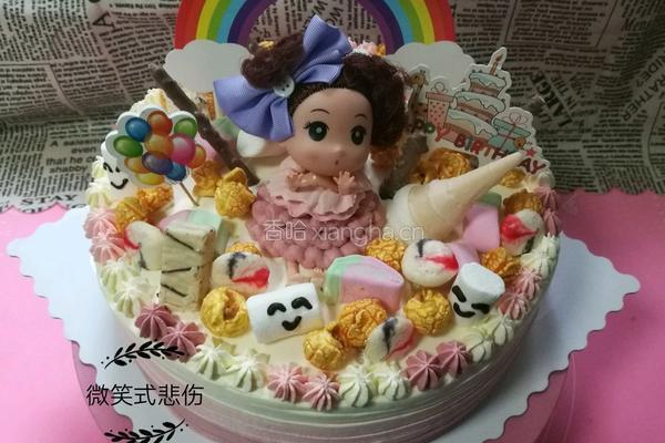 迷糊娃娃的零食世界生日蛋糕的做法图解13