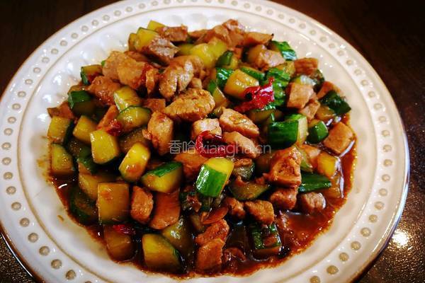 酱爆黄瓜肉丁的做法图解7