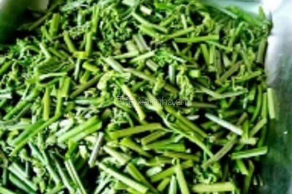 厥菜炒肉的做法图解2