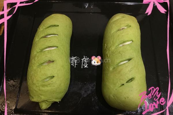 抹茶麻薯面包的做法图解12