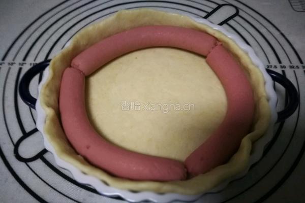 火腿圈香肠披萨的做法图解10