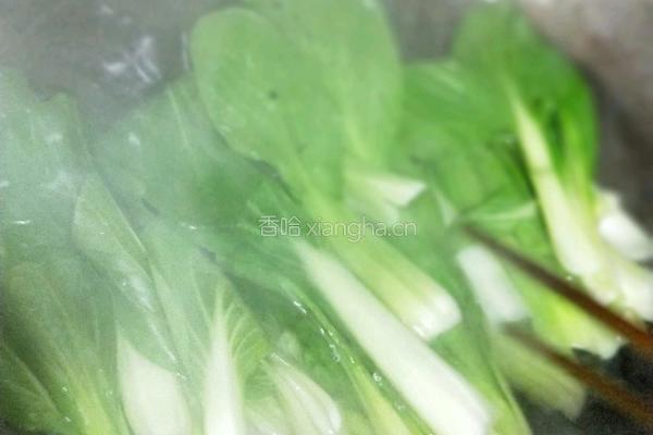 白灼蒜蓉上海青的做法图解5