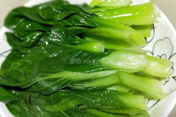 白灼蒜蓉上海青的做法图解6