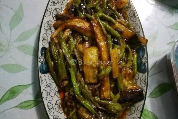 豆角闷茄子的做法图解5