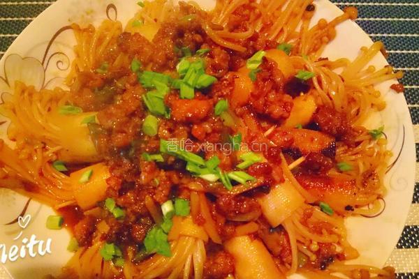 豆腐卷金针菇的做法图解10