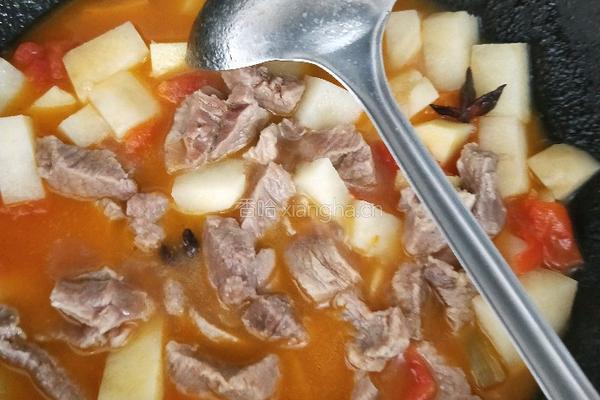 西红柿土豆炖牛肉的做法图解12