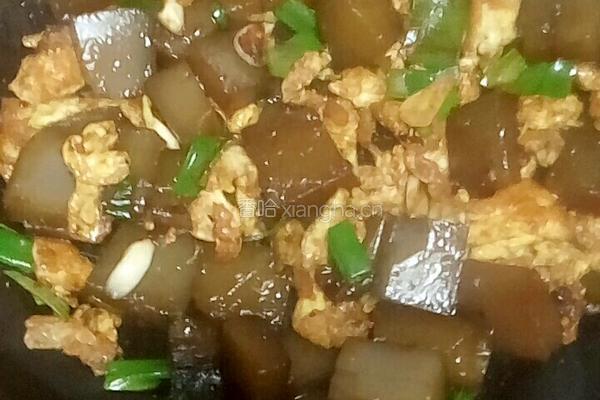 凉粉炒鸡蛋的做法图解4