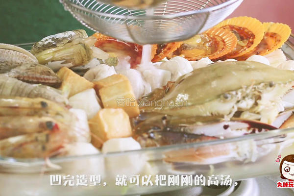 蒜蓉海鲜拼盘的做法图解8