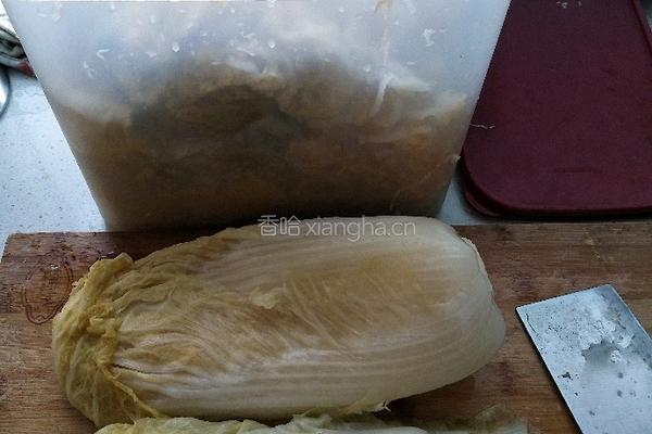 东北酸菜顿五花肉的做法图解1