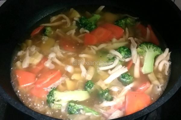咸笋蔬菜汤的做法图解5