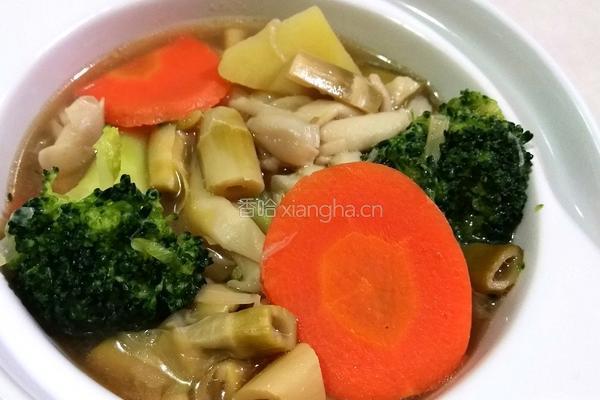 咸笋蔬菜汤的做法图解7