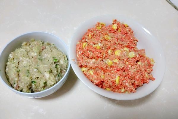 双层双馅包子的做法图解4