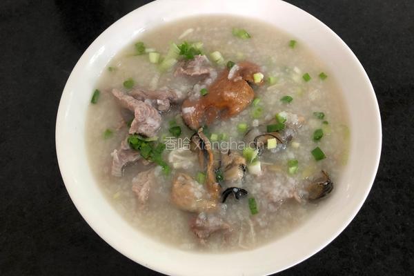 金蚝瑶柱瘦肉粥的做法图解9
