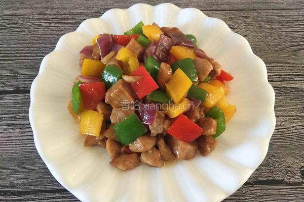 彩椒肉丁的做法图解9